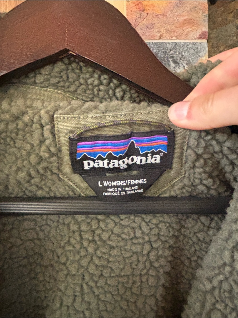 Patagonia Women’s Olive Green Hooded Jacket - Picture 2 of 4